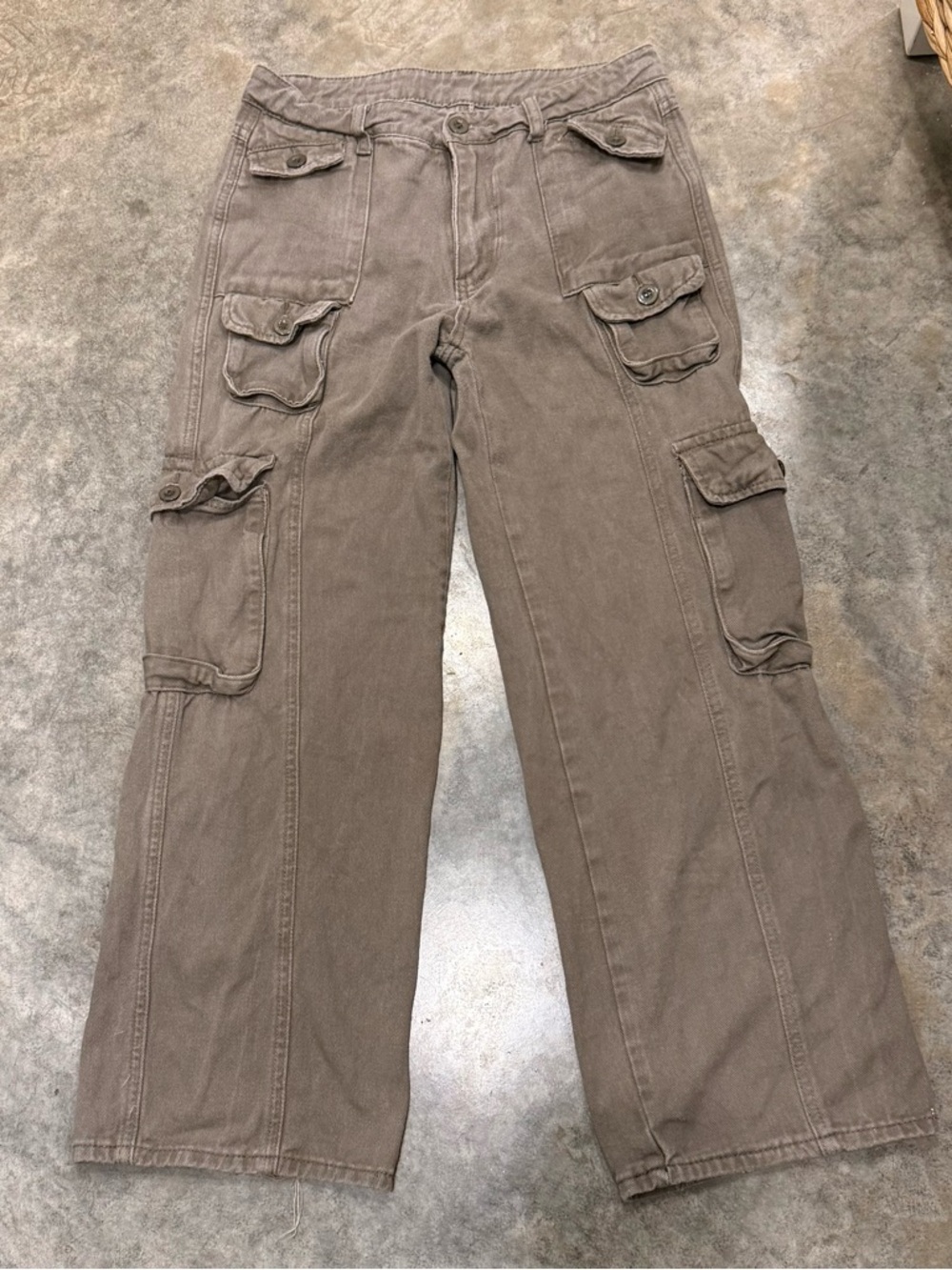 Unbranded Brown Cargo Pants with Multiple Pockets